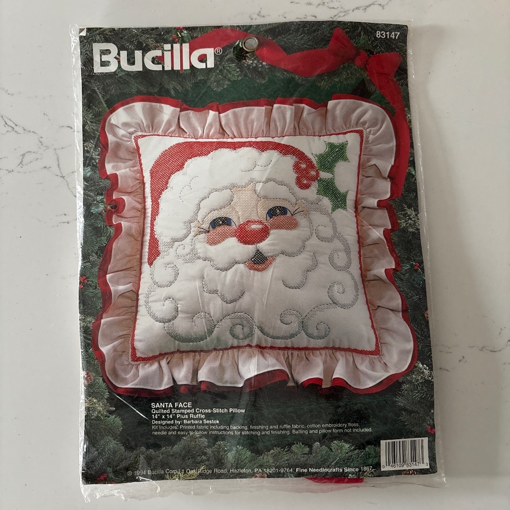 Bucilla Santa Pillow